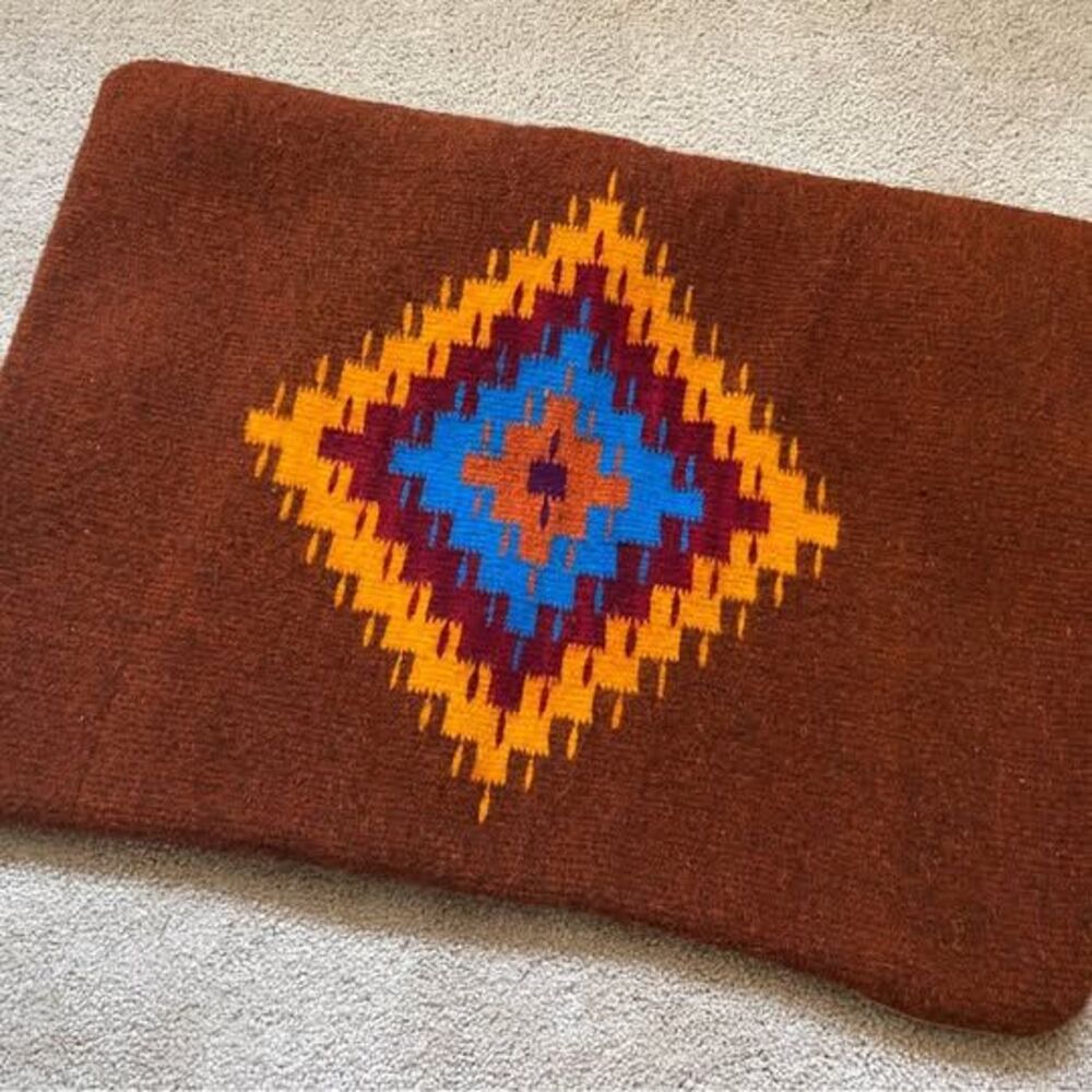 New Zapotec Wool Hand Made Woven Pillow